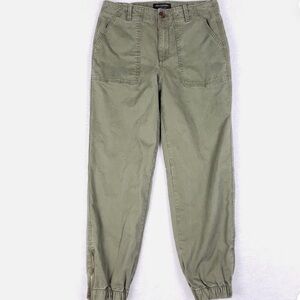 Banana Republic Chino Pants Olive Green Size 16 Ankle Joggers